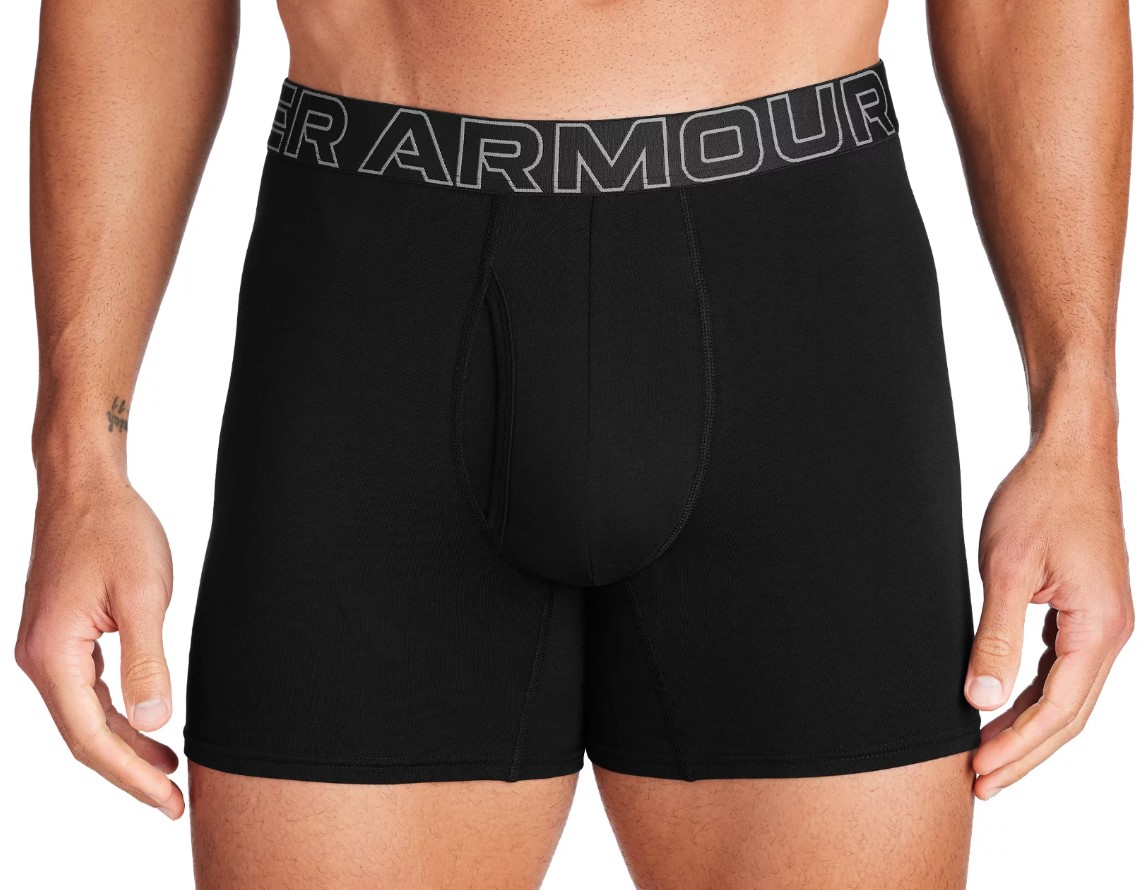 Boxer shorts Under Armour M UA Perf Cotton 6in-BLK