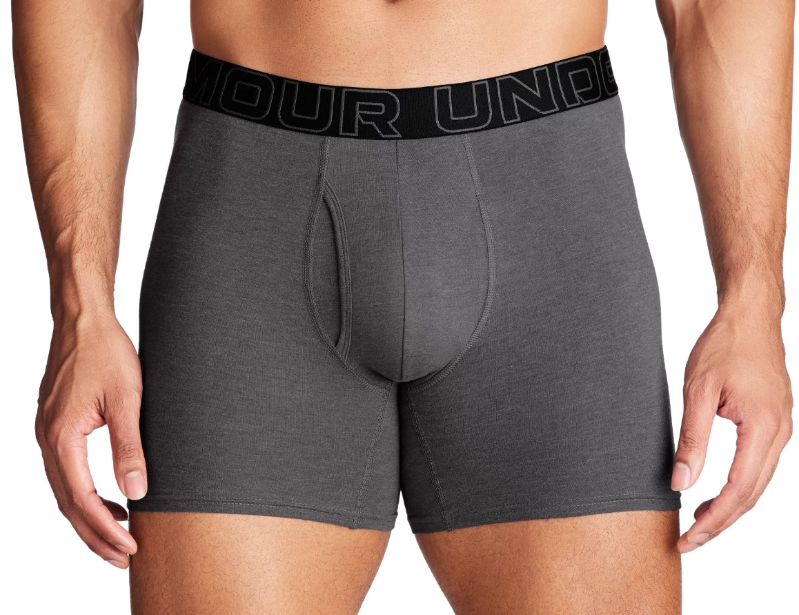 Boxershorts Under Armour M UA Perf Cotton 6in-GRY