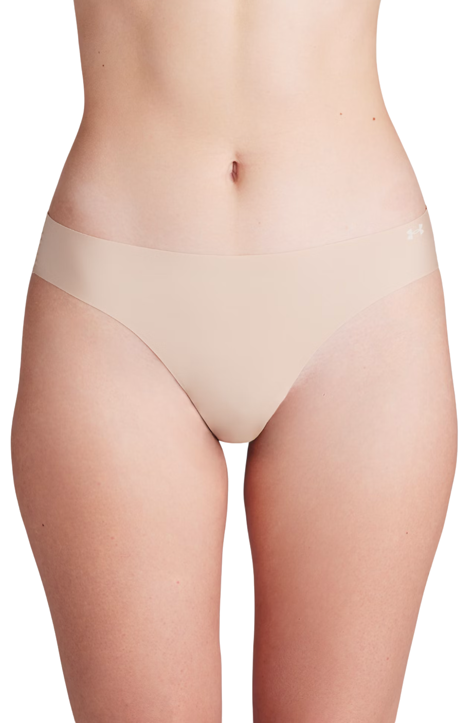 Under Armour Pure Stretch 3-Pack No Show Thong Onderbroeken, S, Bruin