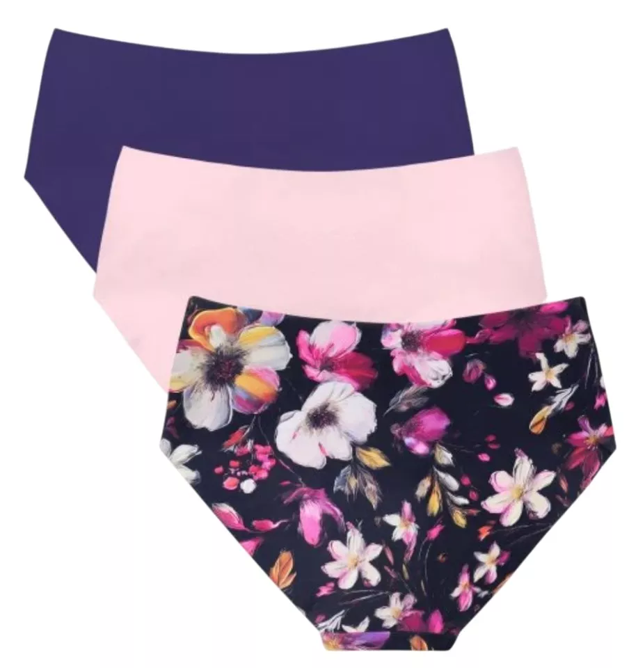 Mutande Under Armour Pure Stretch 3-Pack Printed No Show Hipster