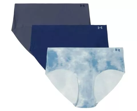 Pure Stretch 3-Pack Printed No Show Hipster