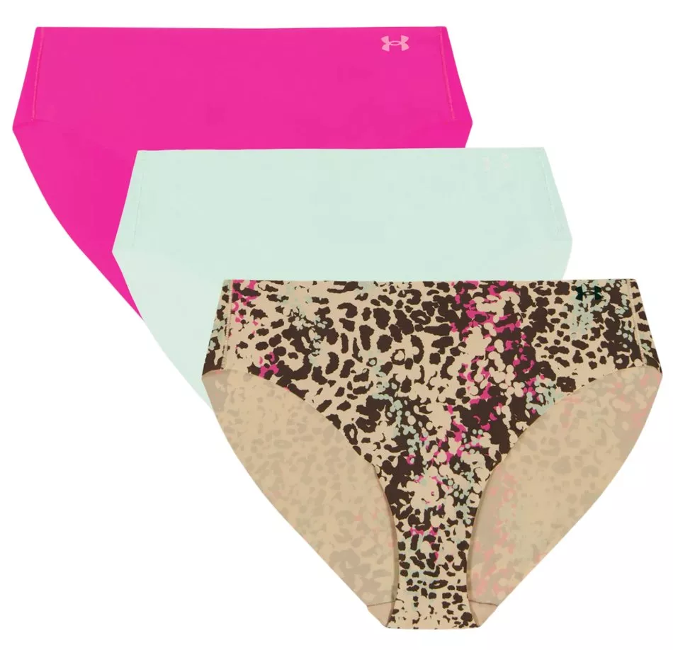 Mutande Under Armour Pure Stretch 3-Pack Printed No Show Bikini