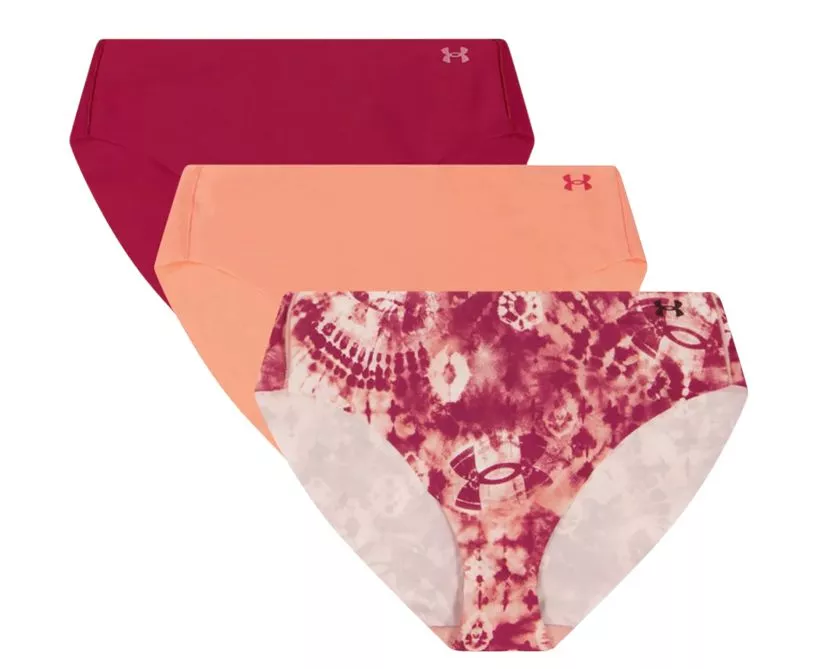 Trosor Under Armour Pure Stretch 3-Pack Printed No Show Bikini