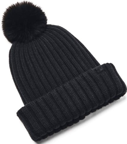 W Halftime Pom Beanie-BLK
