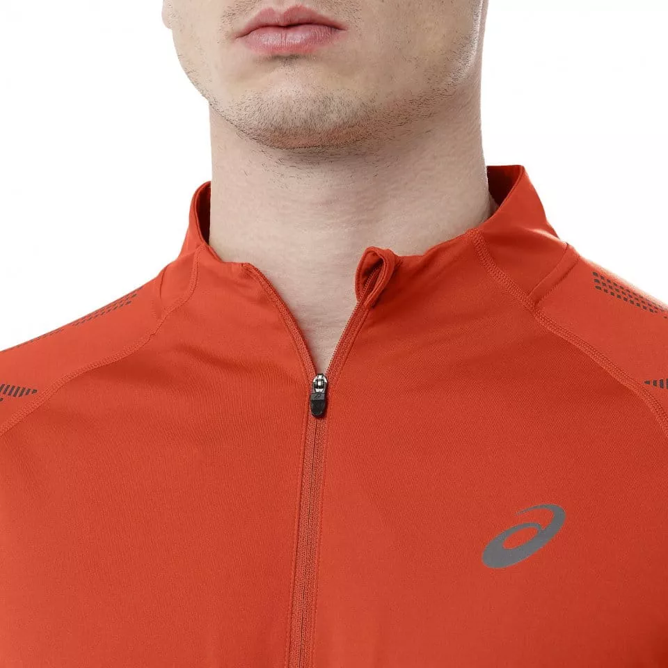 Pánské běžecké tričko s dlouhým rukávem Asics Stripe 1/2 ZIP