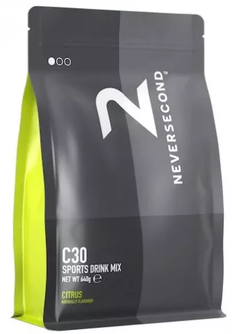 Ionic sports drink in powder Neversecond C30 640g citrus