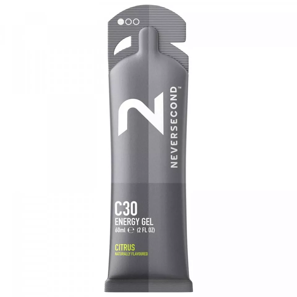 NEVERSECOND Energy Gel C30 Zitrus 60 ml | 12 Sachet-Box
