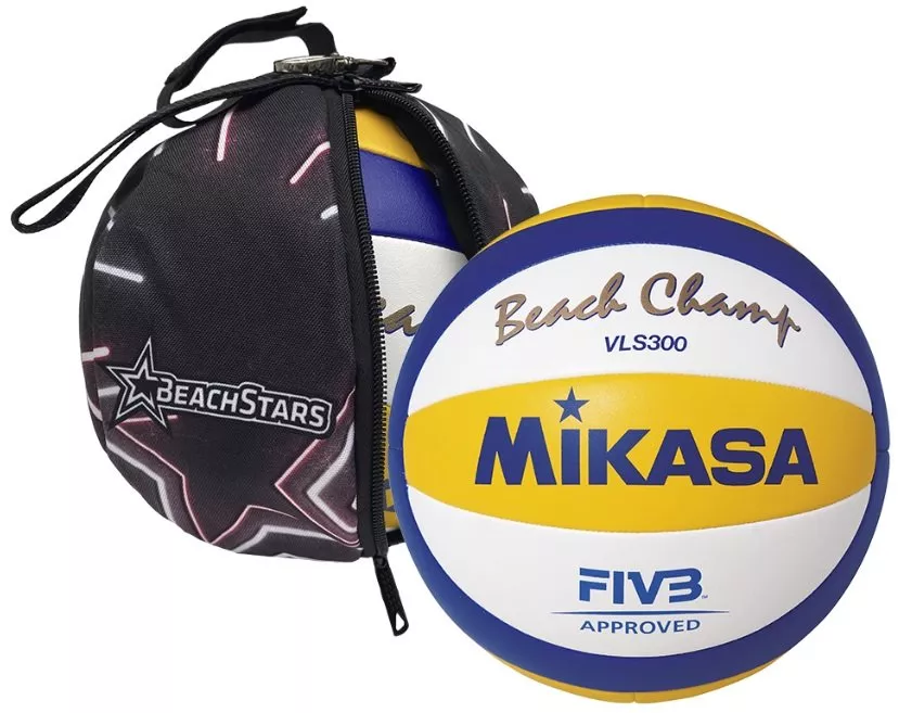 Míč na plážový volejbal s taškou Mikasa WPV Beachstar Bundle VLS300