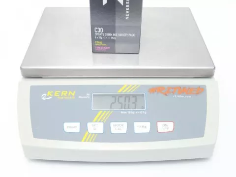 Pacote de Variedades de Bebidas Esportivas Neversecond C30 - Bebida de Carboidratos em Pó - 6x32g de Frutas Cítricas e Silvestres