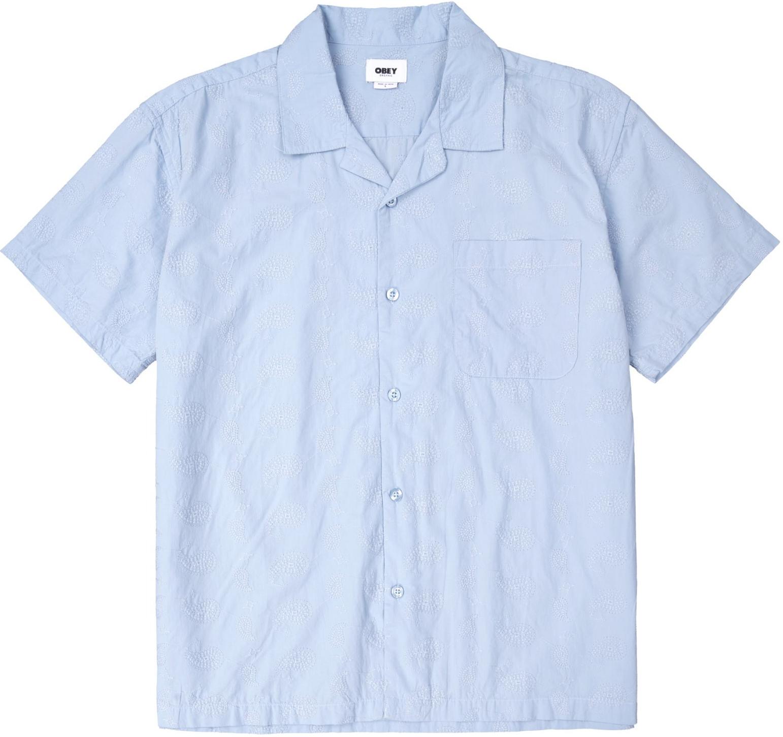 Košele Obey Obey Dusted Paisley Woven Shirt Blau