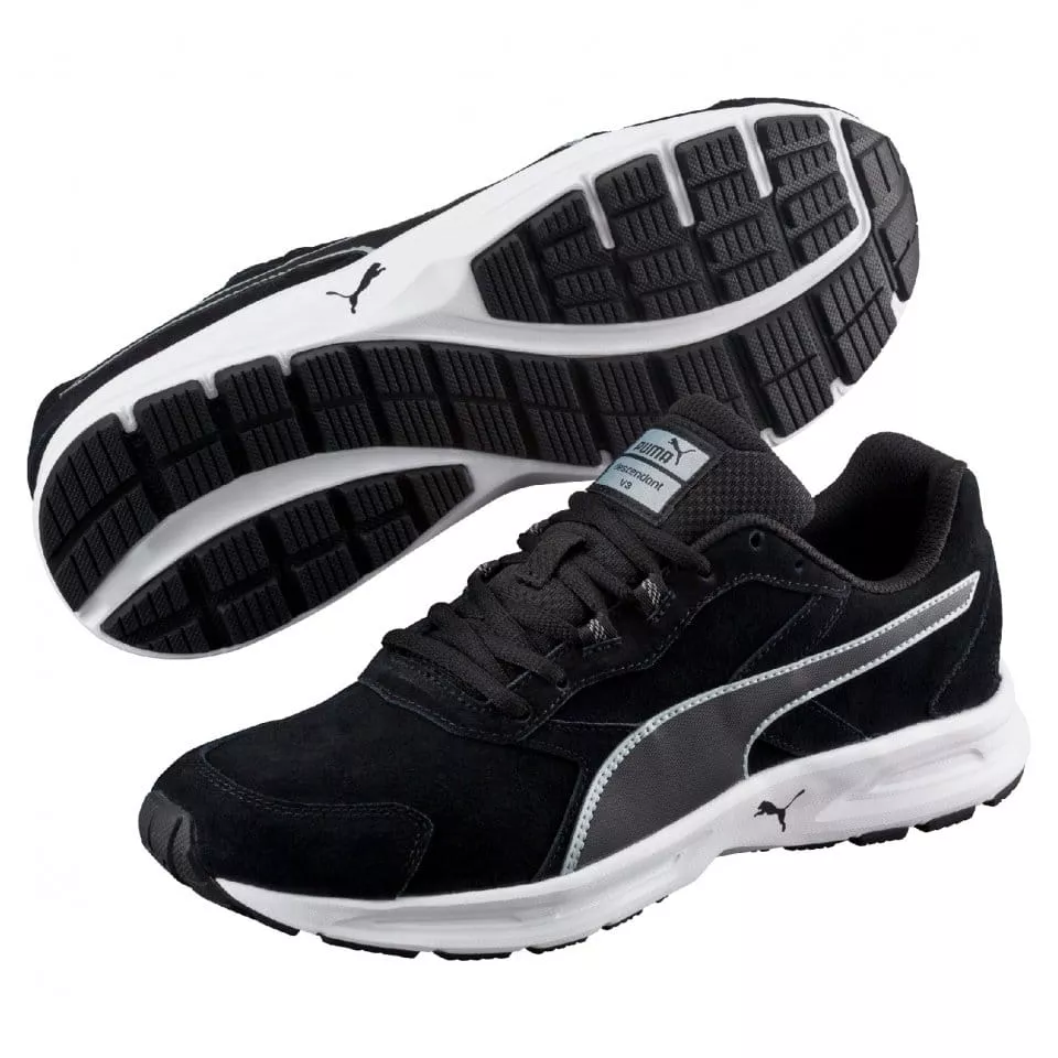 Buty do biegania Puma Descendant v3 Suede black-quarry