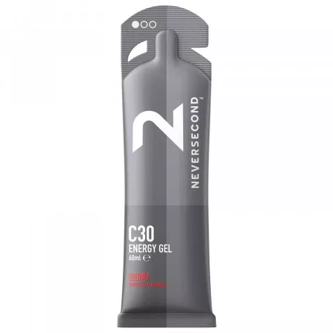NEVERSECOND Energy Gel C30 Berry 60 ml | Caixa de 12 sachês