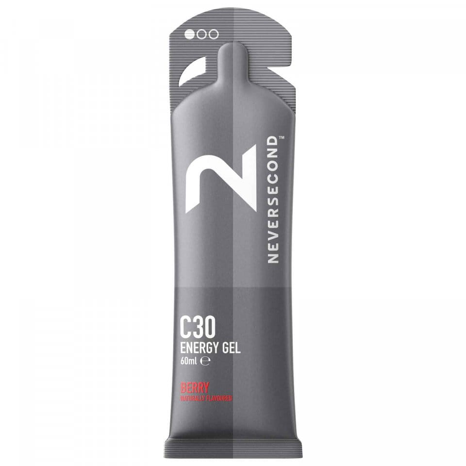 NEVERSECOND Energy Gel C30 Berry 60 ml | Caixa de 12 sachês