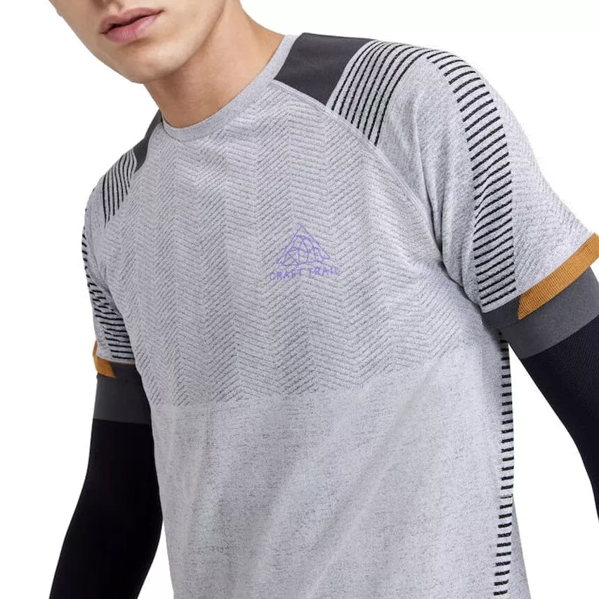 Pánské pletené běžecké tričko s krátkým rukávem Craft Pro Trail Fuseknit