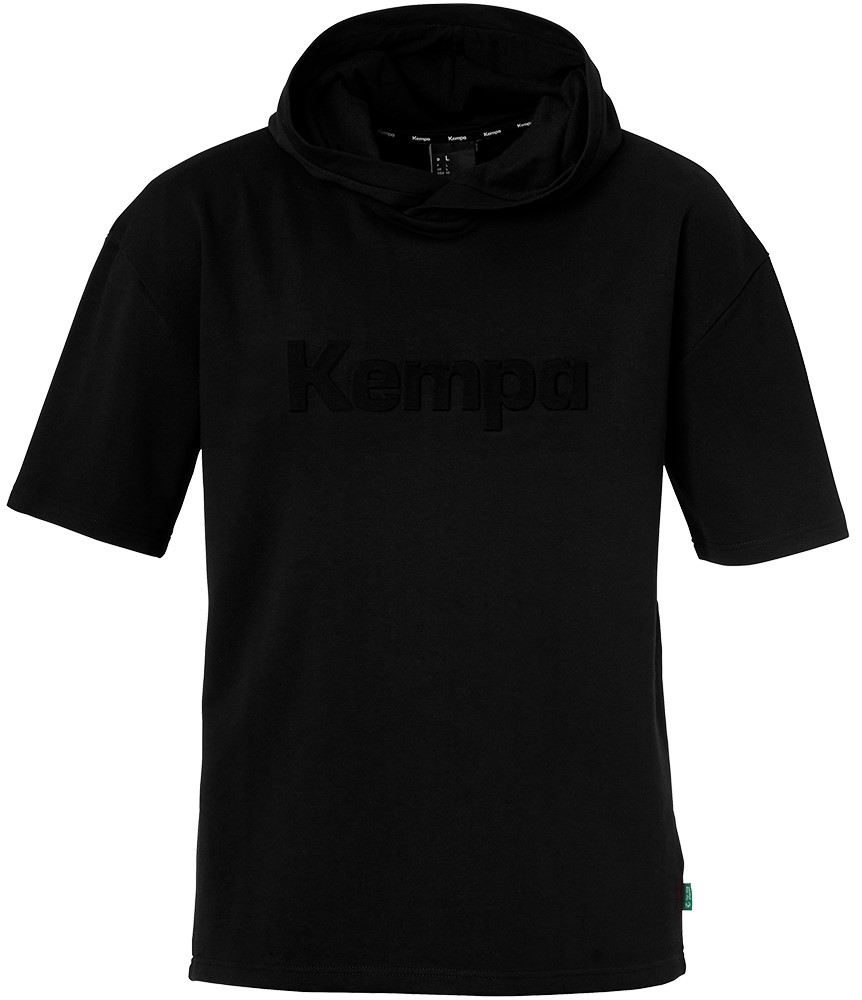 Mikica s kapuco Kempa HOOD SHIRT BLACK & WHITE