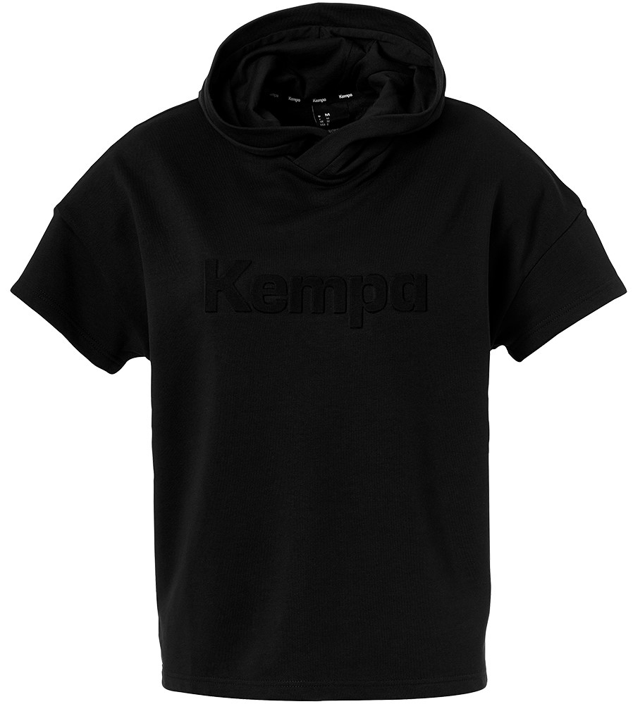 Sweatshirt med hætte Kempa HOOD SHIRT WOMEN BLACK & WHITE
