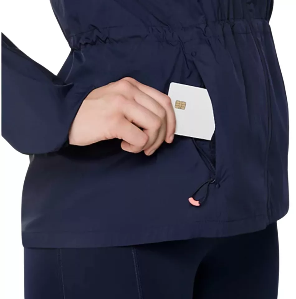 Jakna s kapuco ASICS ROAD PACKABLE JACKET