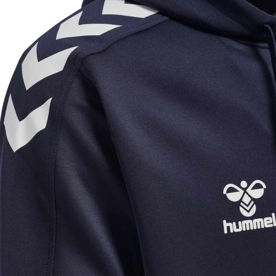 Sweatshirt med huva Hummel CORE XK POLY ZIP HOOD SWEAT
