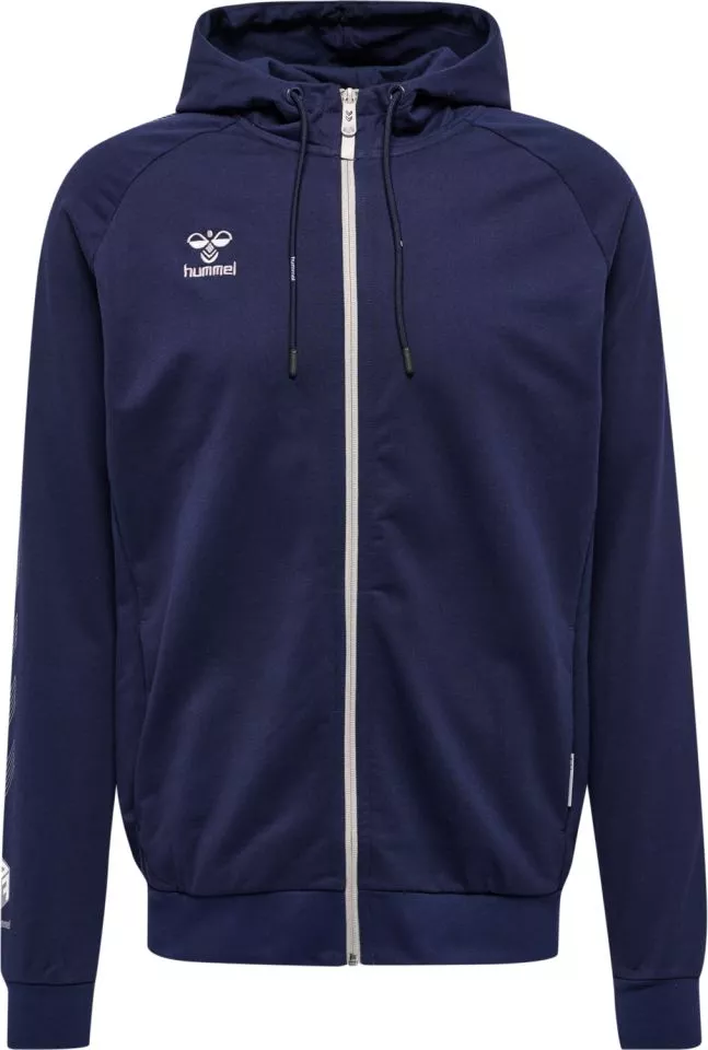 Sweatshirt med huva Hummel hmlMOVE GRID COTTON ZIP HOODIE