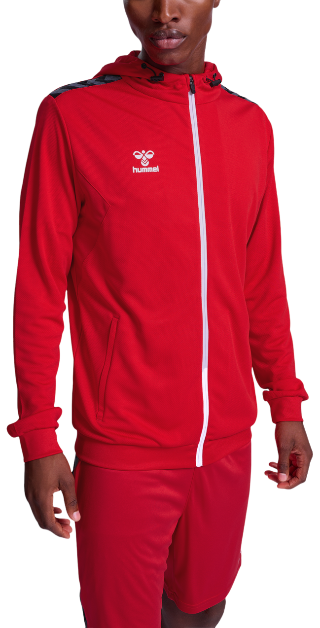 Суитшърт с качулка Hummel HMLAUTHENTIC PL ZIP HOODIE