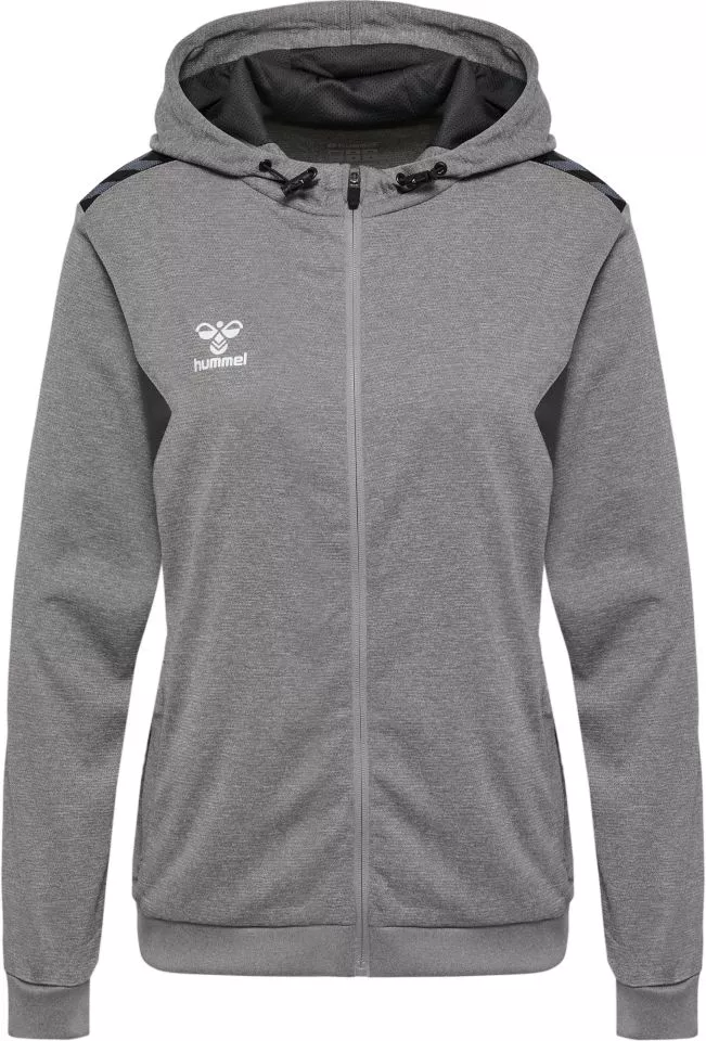 Суитшърт с качулка Hummel HMLAUTHENTIC PL ZIP HOODIE WOMAN