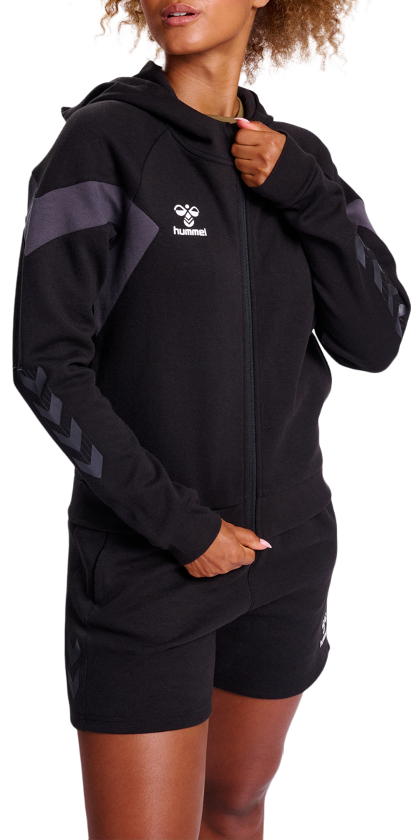 Φούτερ-Jacket με κουκούλα Hummel HMLTRAVEL ZIP HOODIE WOMAN