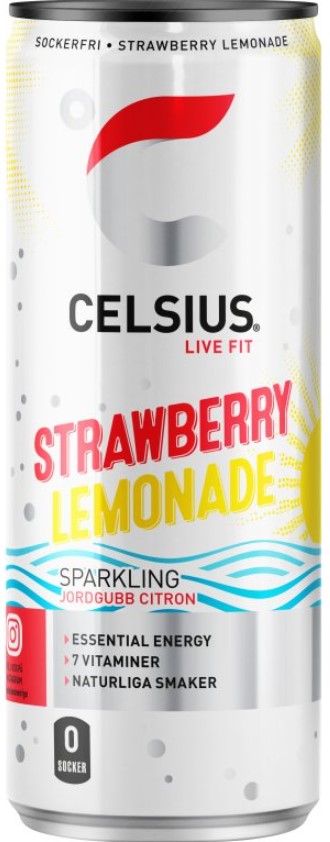 Power- und Energydrinks Celsius Energy Drink Strawberry Lemonade 355ml