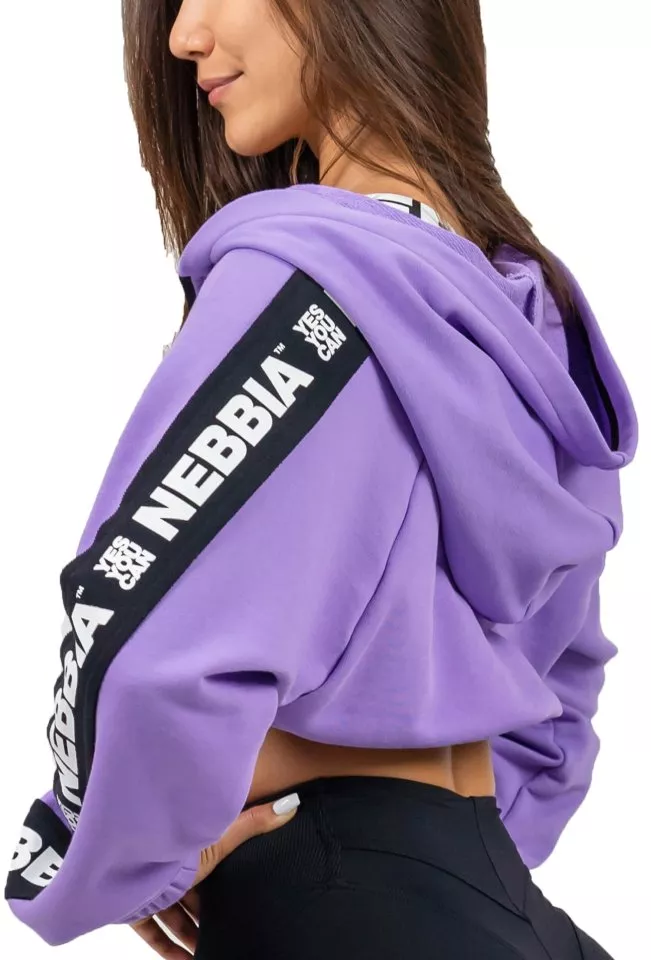 Mikica s kapuco Nebbia Cropped Zip-Up Hoodie ICONIC