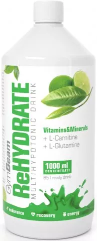 ReHydrate 1000 ml - GymBeam green tea lime