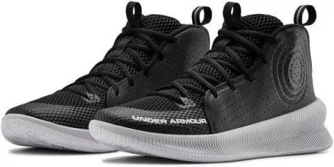 3022051-005 Men's Under Armour Jet Black/White Basketball Shoe Brand New in Box 