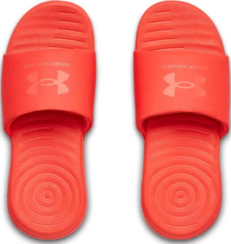 under armour red slides
