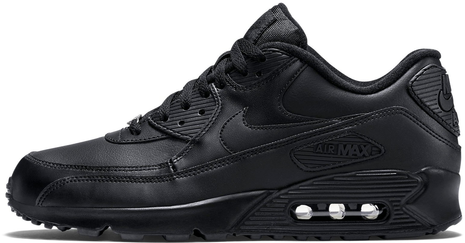 nike air max 90 leather all black