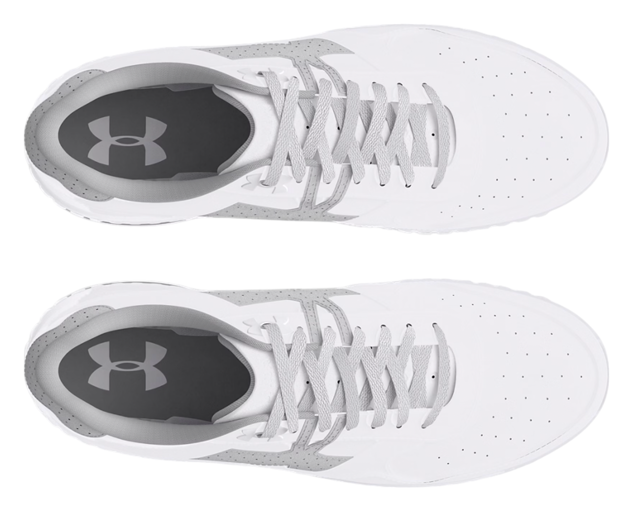 NWOB Under Armour UAS Club Mid White Leather Suede Sneakers Under Armour Blur Smoke 2.0 MC Suede Mens Size 9 Football  main image 2