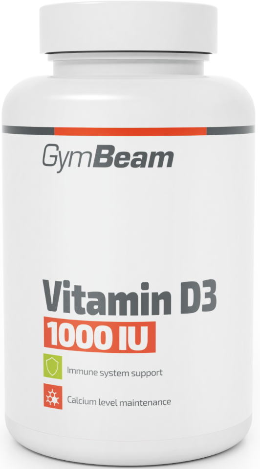 Vitamín D3 GymBeam 1000 IU 120 kapslí