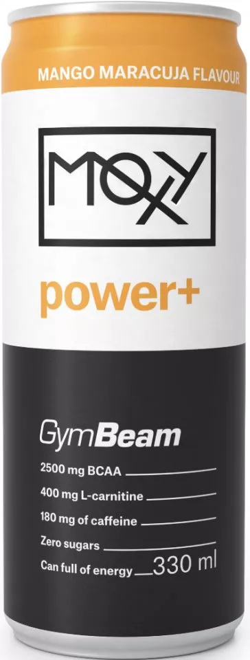 Energy drink GymBeam Moxy Power+ Energy Drink 330 ml mango maracuja