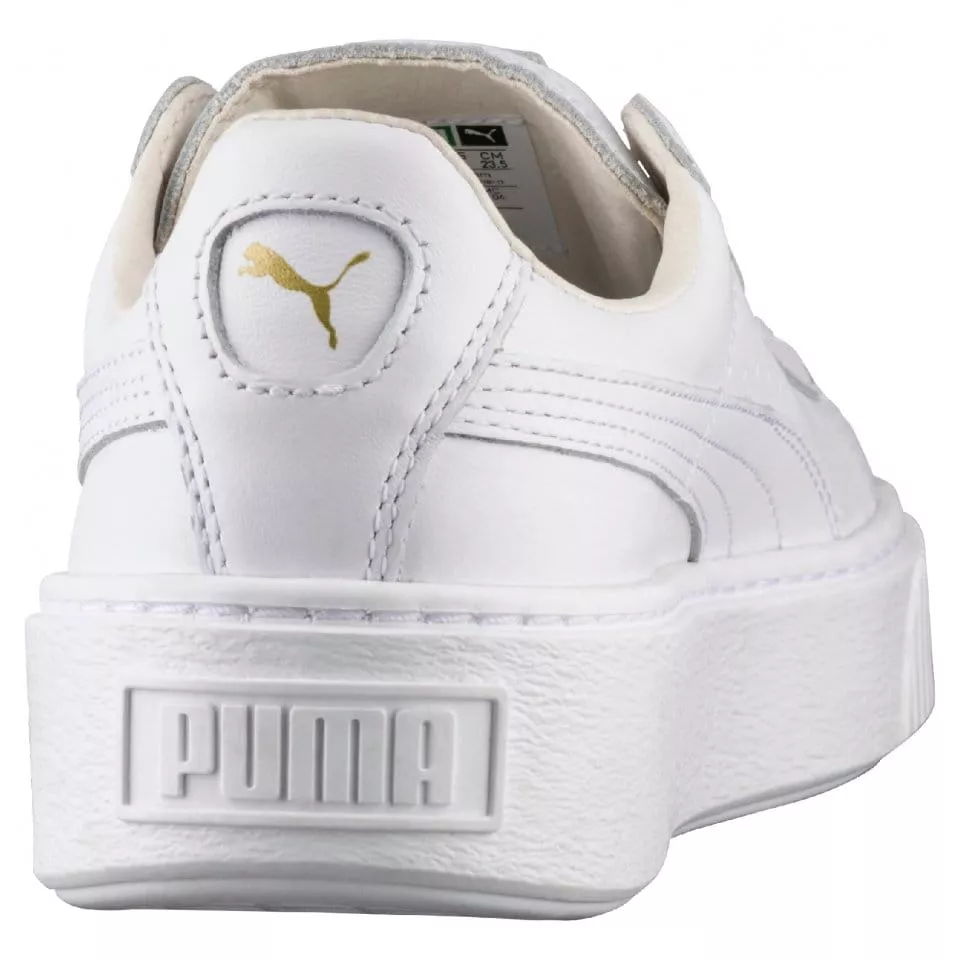 entre maratón Disponible Shoes Puma Basket Platform Core White-Gold - Top4Fitness.com