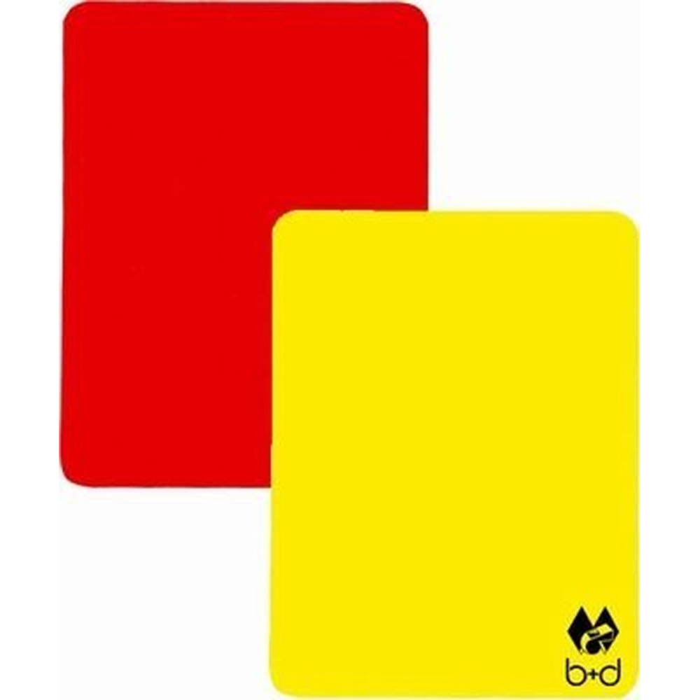 Карти b+d VOLLEYBALL YELLOW AND RED CARD