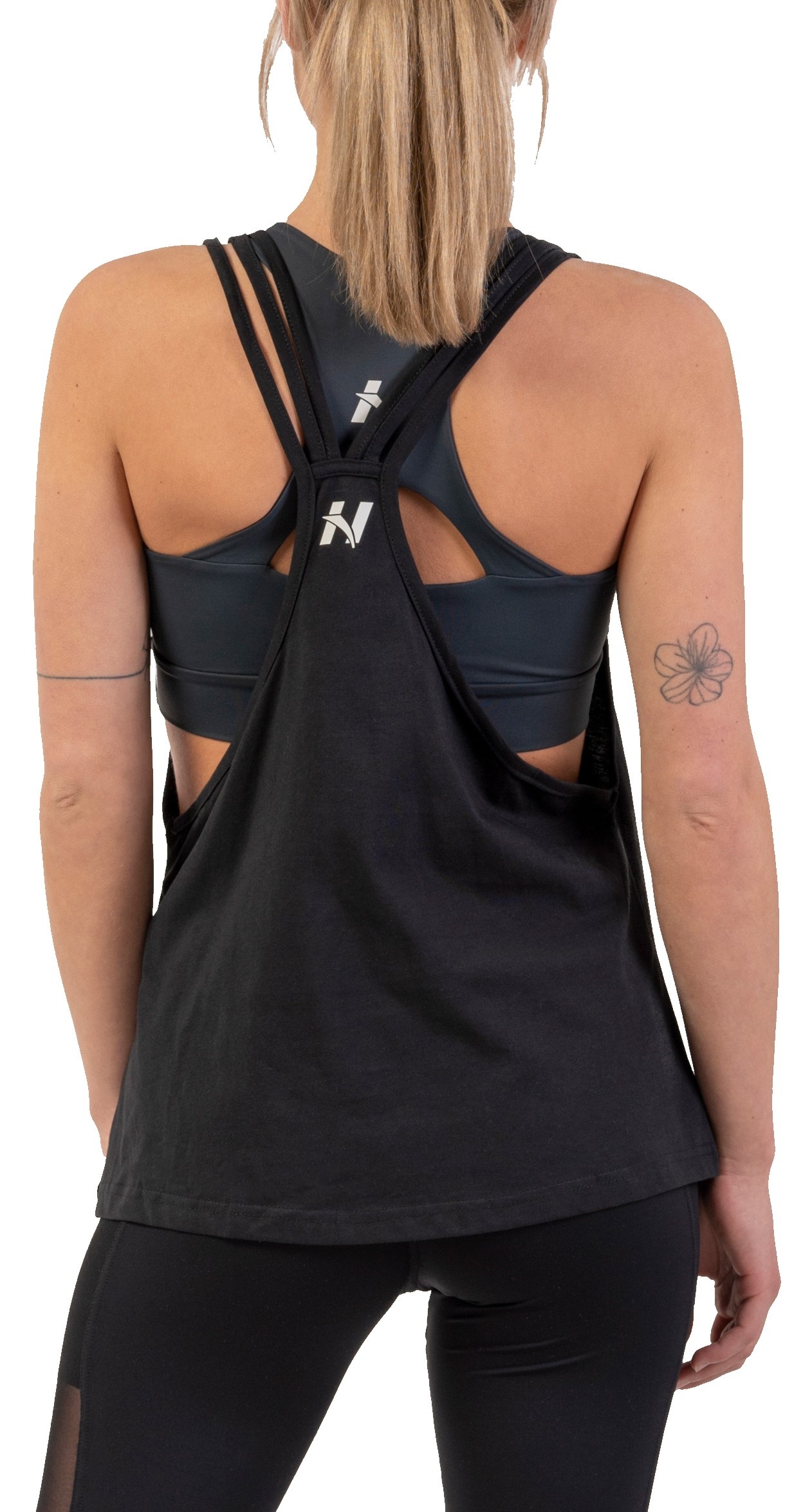 Sleeveless Loose Cross Back Tank Top Feeling Good