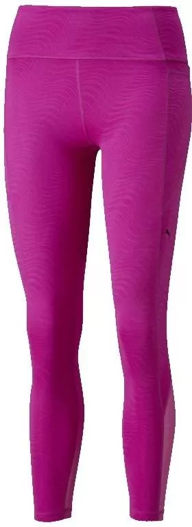 Dámské fitness legíny s vysokým pasem Puma Flawless 7/8 Tight Deep Orchid