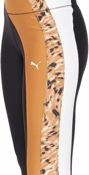 Puma Training Safari Glam High Waist 7/8 Leggings In Brown Leopard Print, 522250_74