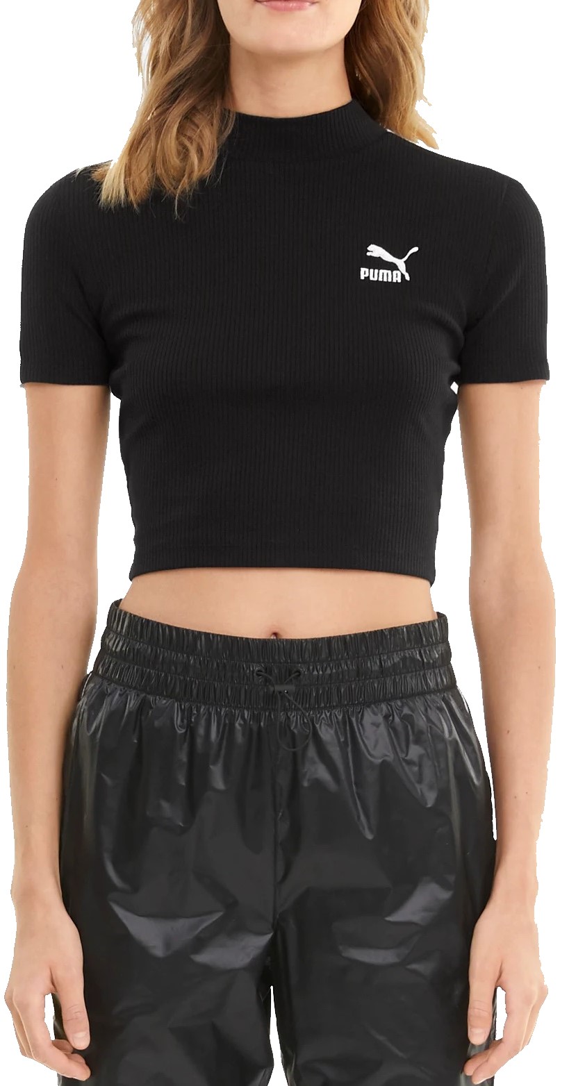 Tričko Puma WMNS Classics Rib Mock Neck top