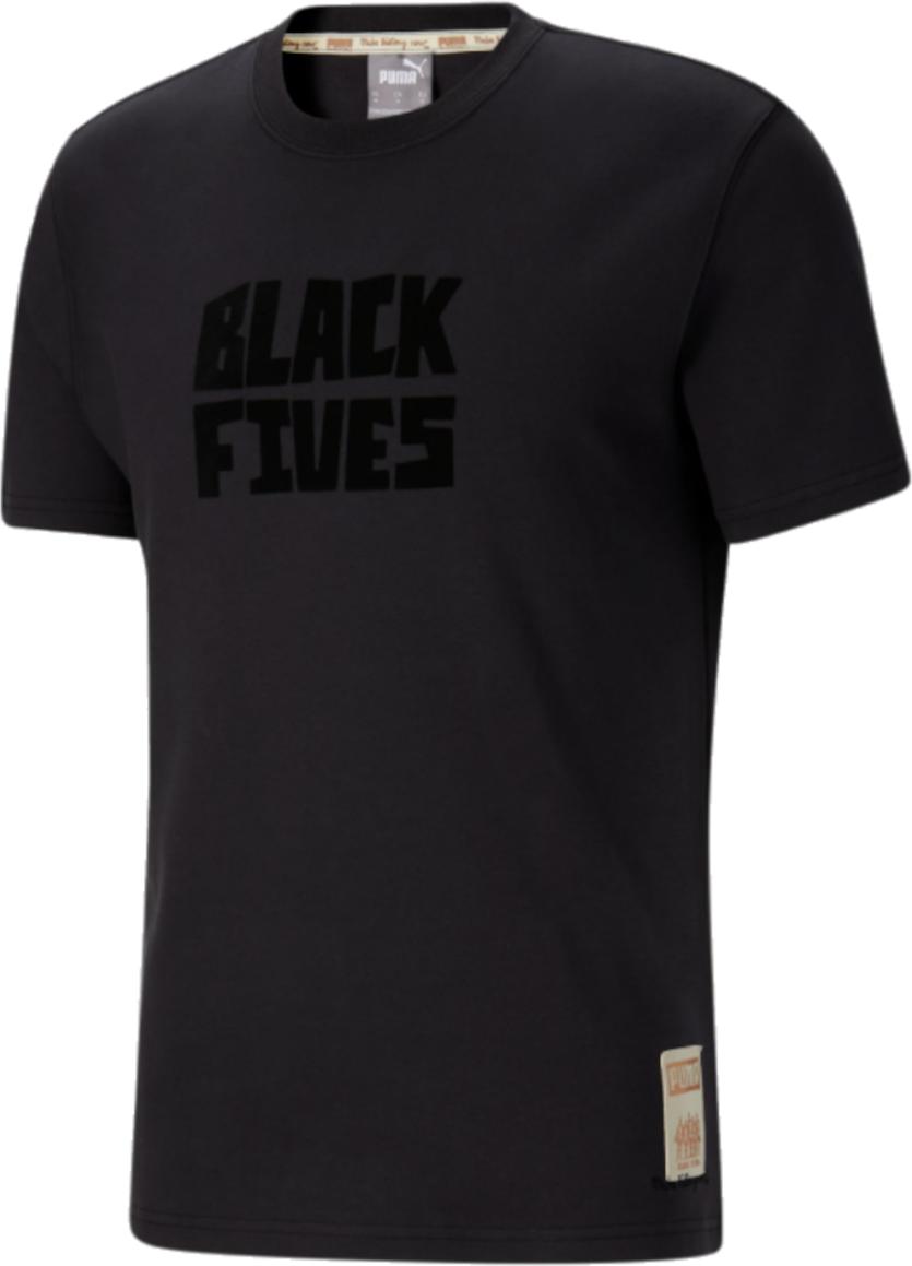 Pánské tričko s krátkým rukávem Puma Black 5 s Timeline