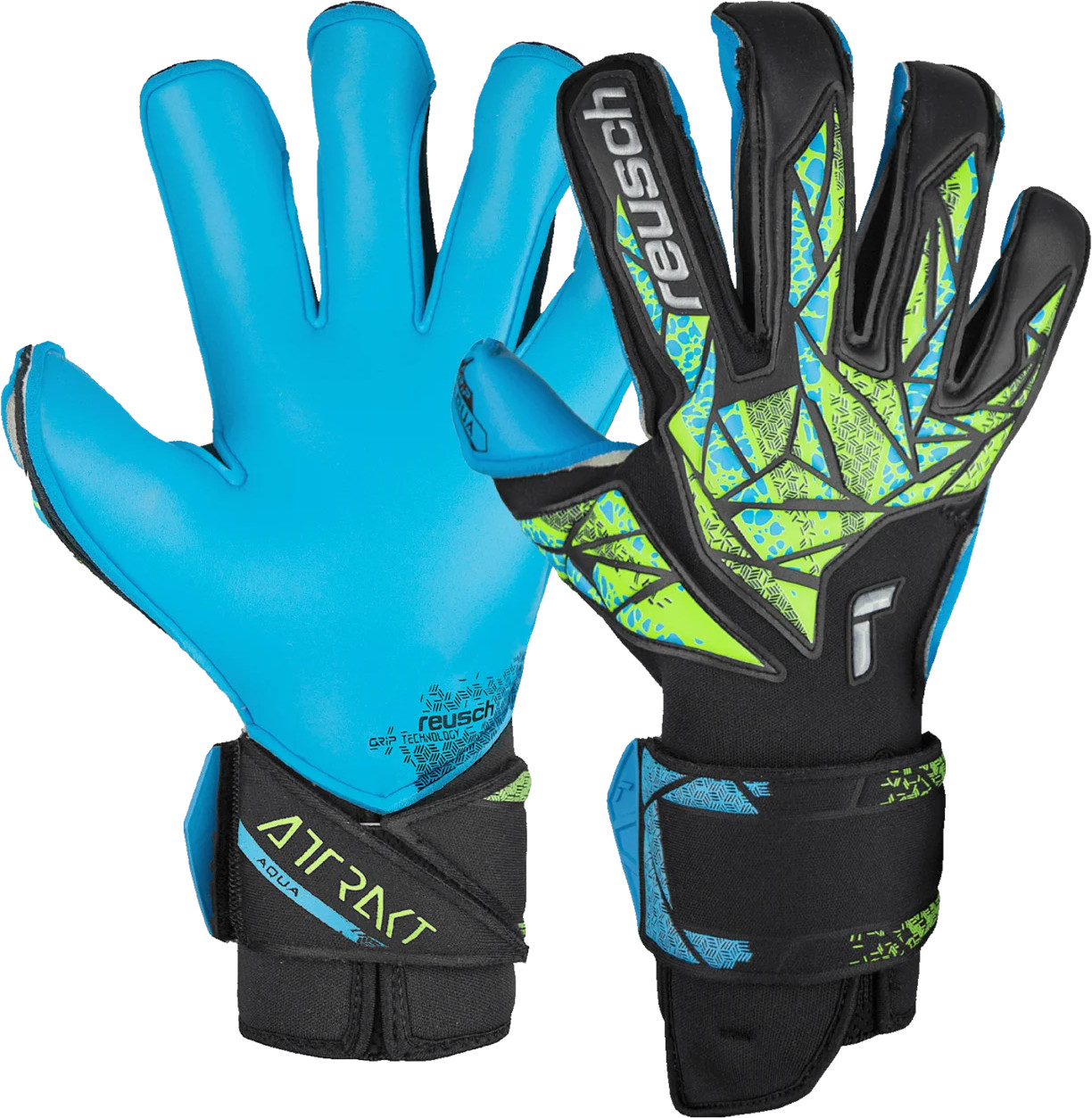 Brankárske rukavice Reusch Attrakt Evolution Aqua 2024 Goalkeeper Gloves