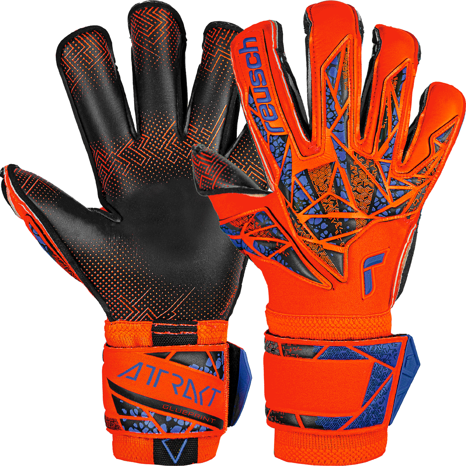Goalkeeper's gloves Reusch Attrakt Gold X Evolution GluePrint