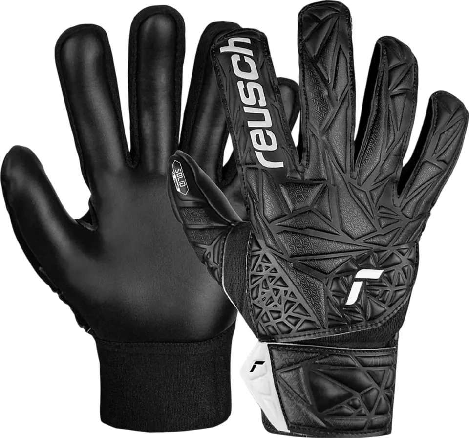 Reusch Attrakt Starter Solid Finger Support Goalkeeper Gloves Kids Kapuskesztyű