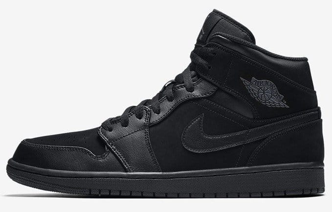 all black suede jordan 1