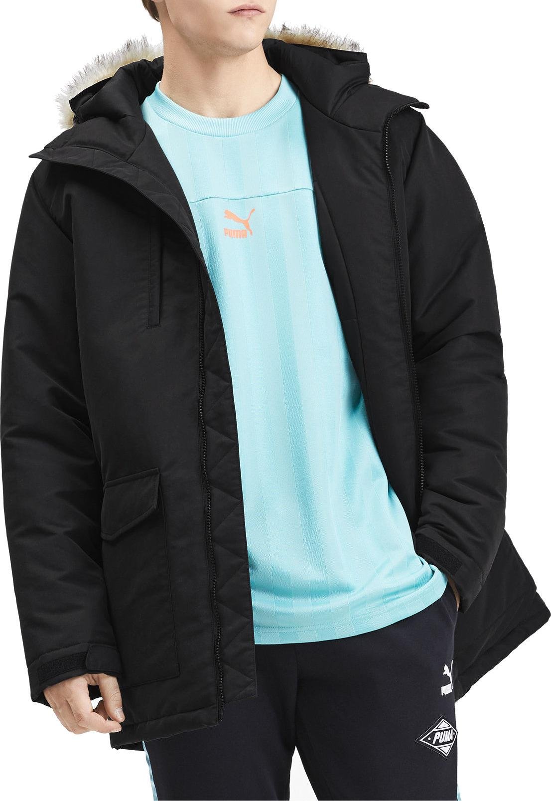 puma quilted jacket with hood