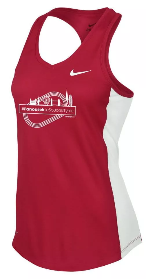 Tank top Nike WS MILER SINGLET II FANS