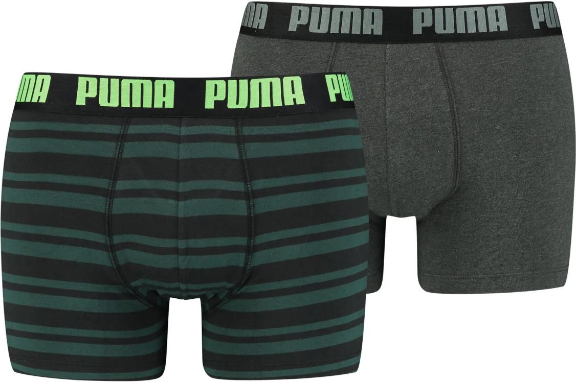 Boxer shorts Puma Heritage Stripe Boxer 2er Pack Grün F011