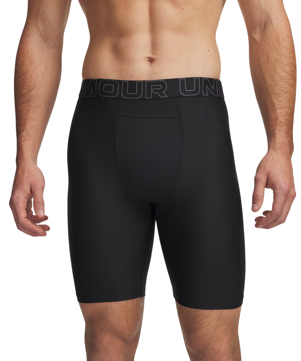 Under Armour Performance Pouch Solid 9in 2pcs Boxers, M, Zwart